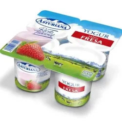 Pack de yogurt La Asturiana sabor Fresa 4x125g