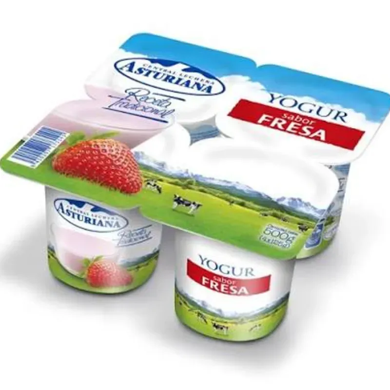 Pack de yogurt La Asturiana sabor Fresa 4x125g