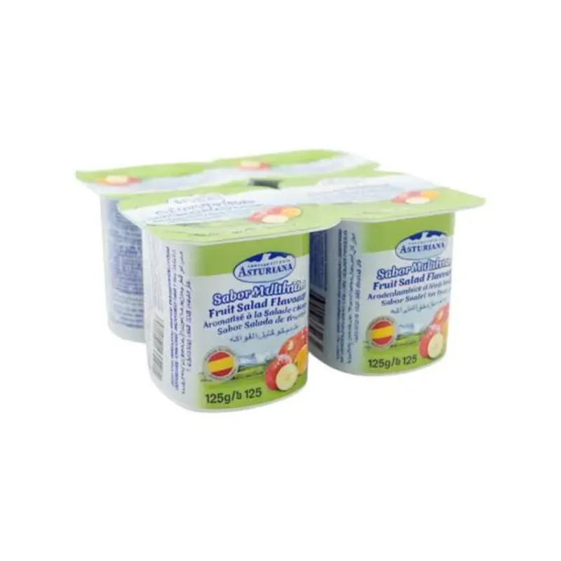 Pack de yogurt La Asturiana sabor Frutas 4x125g