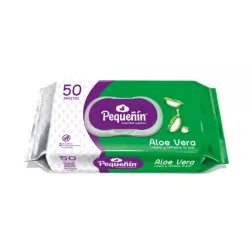 Pañitos Húmedos Pequeñín Aloe Natural - Pack 50 unidades