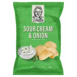 Papas fritas con crema Agria y cebolla