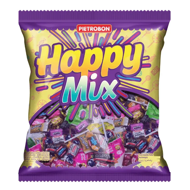 Paquete de caramelos y chupetines surtidos 