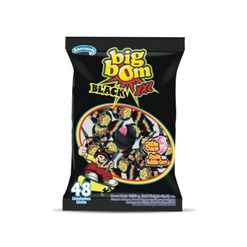 Paquete de Chupachupa relleno de chicle sabor fresa intensa