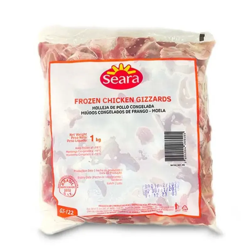 Paquete de mollejas de pollo