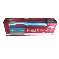 Pasta de Dientes FreshSmile con fluor con cepillo de dientes incluido 