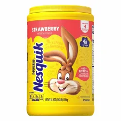 Polvo Nestlé Nesquik Sabor Fresas (Strawberry) - Pote de 41.9 oz (1.19 kg / 2.62 lb)