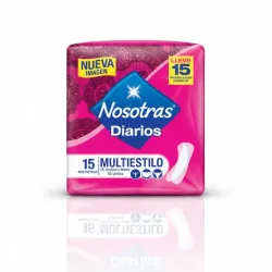 Protectores Diarios Multiestilo Nosotras Familia - 15 unidades