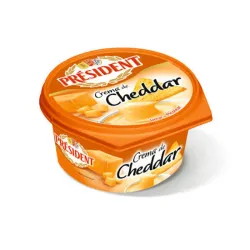 Queso Crema President Cheddar - 125 g