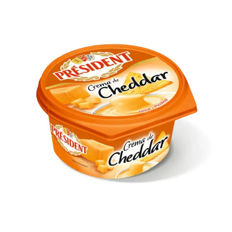 Queso Crema President Cheddar - 125 g