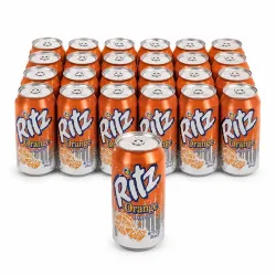 Refresco Ritz Orange de Naranja - Paquete de 24 Latas (355 ml / 12 fl oz c/u)