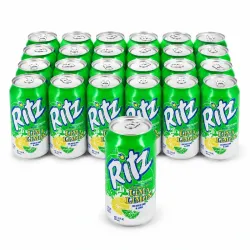 Refresco Ritz sabor Lima Limón - Paquete de 24 Latas (355 ml / 12 fl oz c/u)