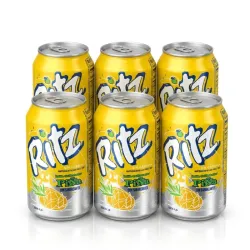 Refresco Ritz sabor Piña - Paquete de 6 Latas (355 ml / 12 fl oz c/u)
