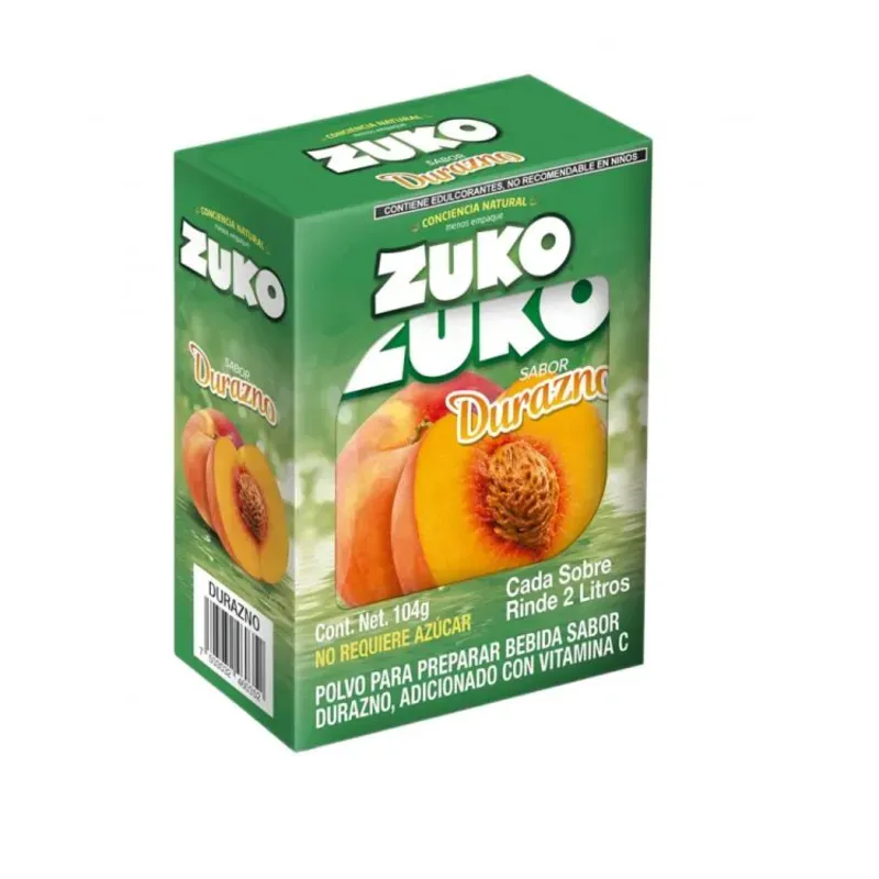 Refresco Zuko de Durazno (8 unidades)