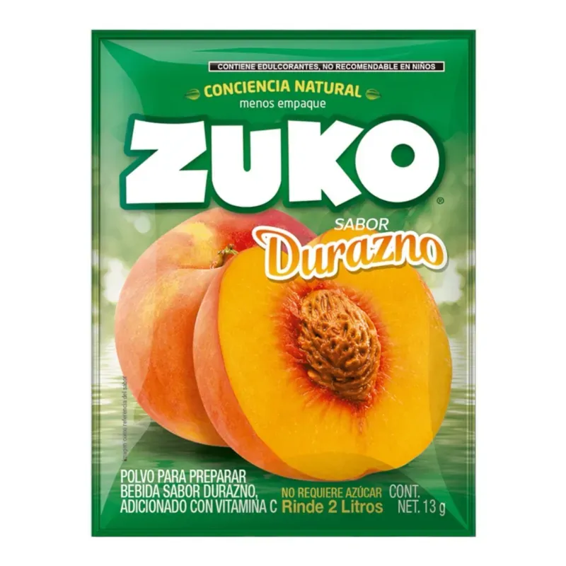 Refresco Zuko de Durazno 