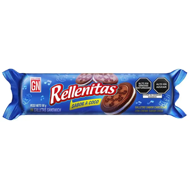 Rellenitas de chocolate rellenas de coco
