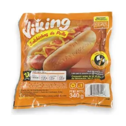 Salchichas de pollo Viking