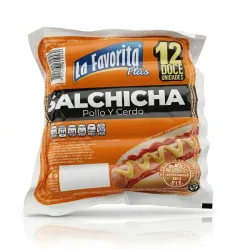Salchichas de Pollo y Cerdo La Favorita - 408g (12 piezas)