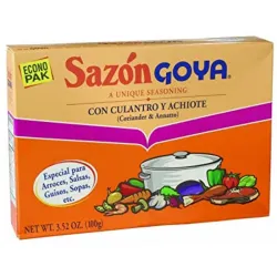Sazón GOYA con Cilantro y Achiote - 3.52 oz