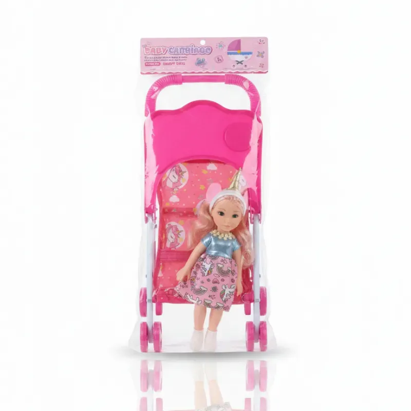 Set de Muñeca y Cochecito "Baby Carriage"