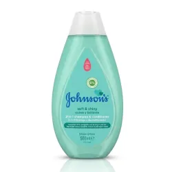Shampoo + Acondicionador Suave y Brillante JOHNSON'S - 500 ml