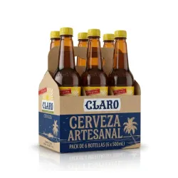 Sixpack de Cerveza Claro - 6 unidades (355 ml)