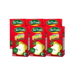 Sixpack de jugo de pera Del Prado