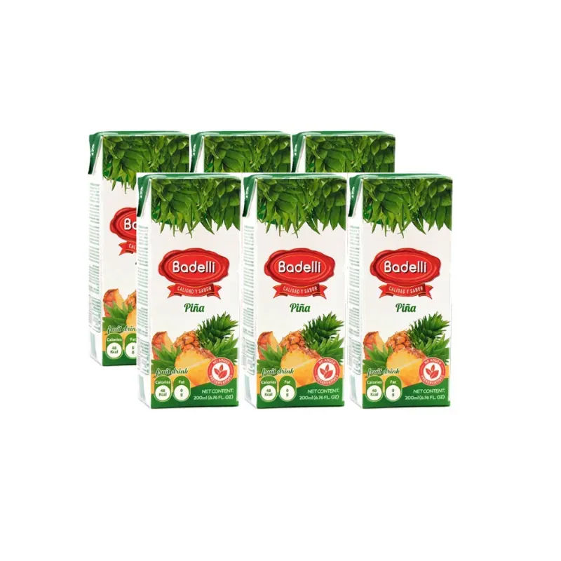 Sixpack de jugo de piña Badelli 