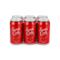 SixPack de Refresco de Cola gaseado Santa o MAX BOOM segun disponibilidad