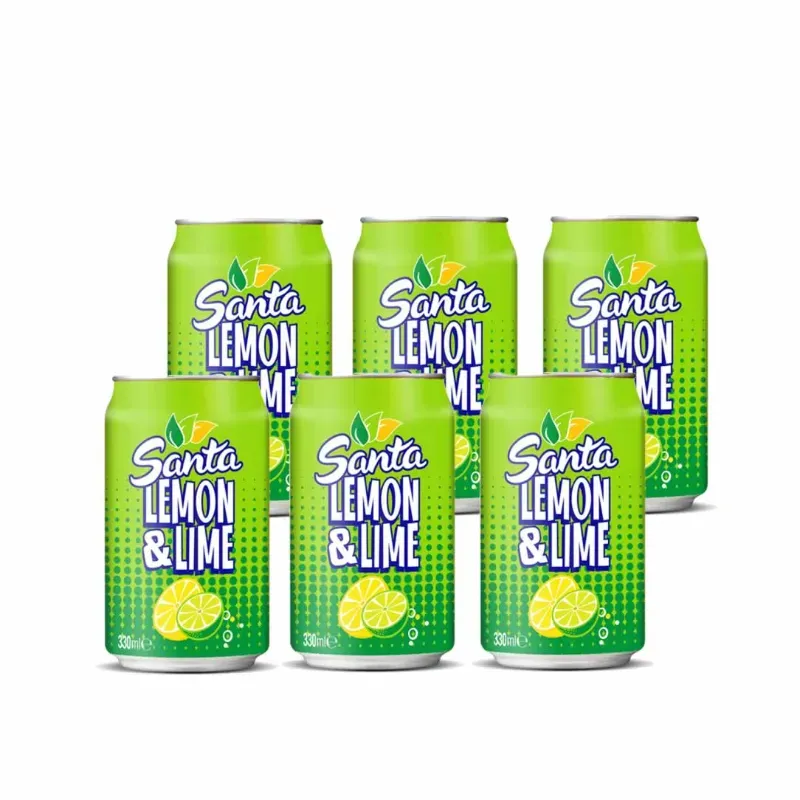 SixPack de refresco de limón gaseado 