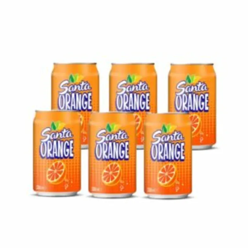 SixPack de refresco de naranja gaseado 