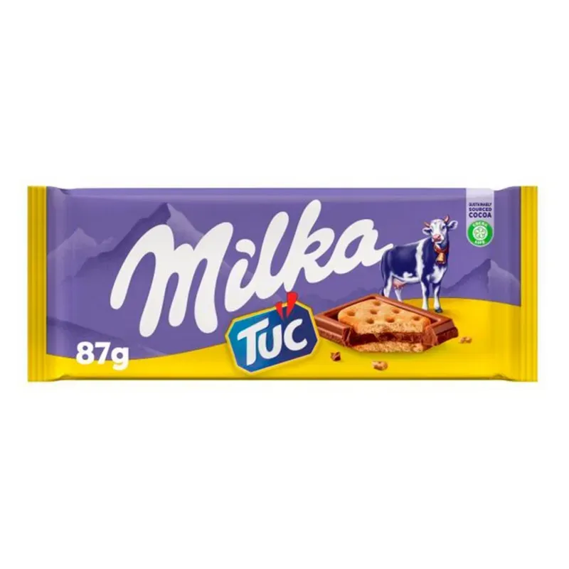 Tableta de chocolate Milka Tuc - 87g