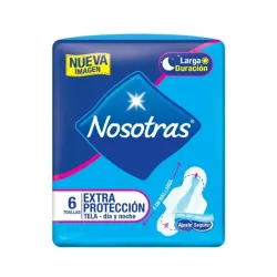 Toallas Higiénicas Extra Protección de Tela Familia - 6 unidades
