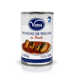 Troncho de Pescado en Salsa de Tomate Vima - 425 g (Peso escurrido: 230 g)