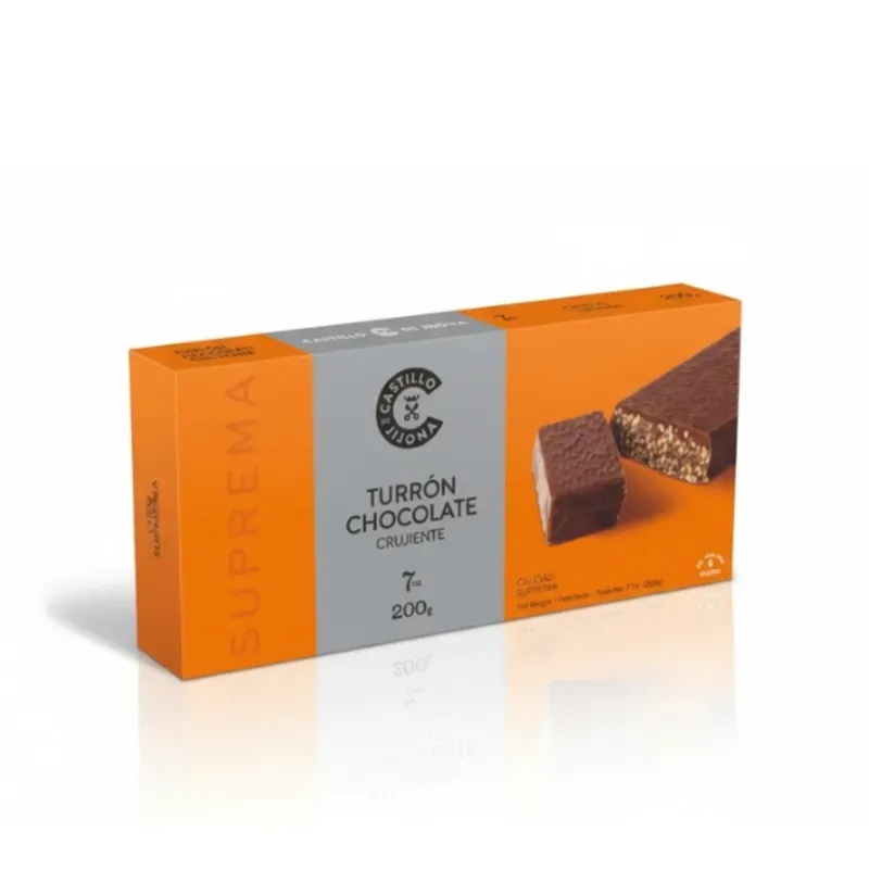 Turrón de Chocolate Crujiente Castillo Jijona- 200g,