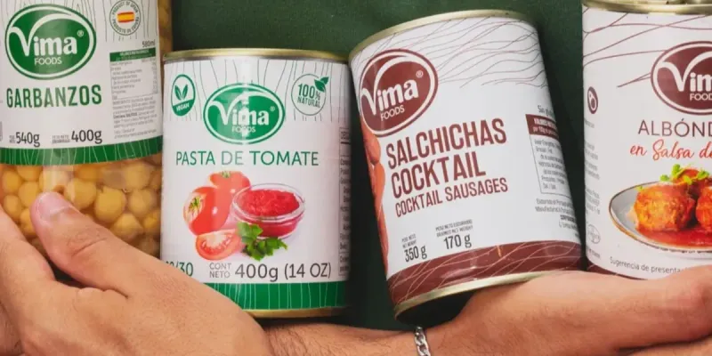 Una línea completa de enlatados esperando por tí: VIMA