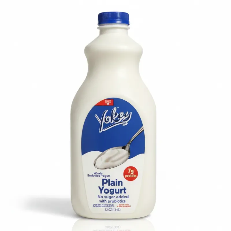 Yogurt probiotico Natural sin Azúcar Yokey importado de EE.UU - 1.54L