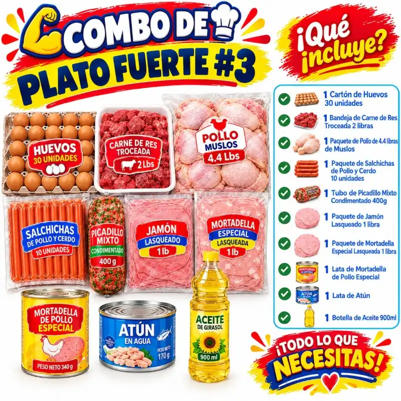 Combo de Plato Fuerte #3