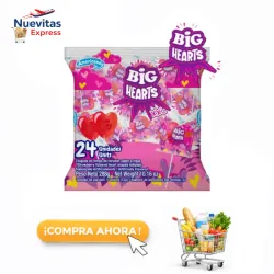 Paquete de Chupetas de Corazones