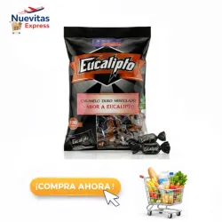 Paquetes de caramelos sabor a eucalipto