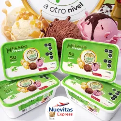 Pote de Helado de Fresa