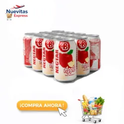 Set de 12 Jugos de Lata de Manzana