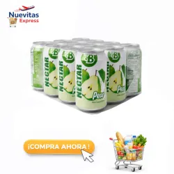 Set de 12 Jugos de Lata de Pera