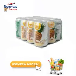 Set de 12 Jugos de Lata de Piña