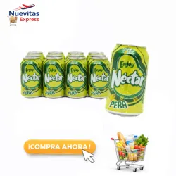 Set de 12 Jugos de Lata (Pera)