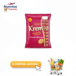 Set de 12 Paquetes de Galleticas Krem-o de Fresa