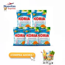Set de 5 Paquetes de Detergente
