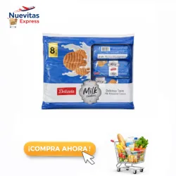 Set de 8 Paquetes de Galleticas Milk Delizola