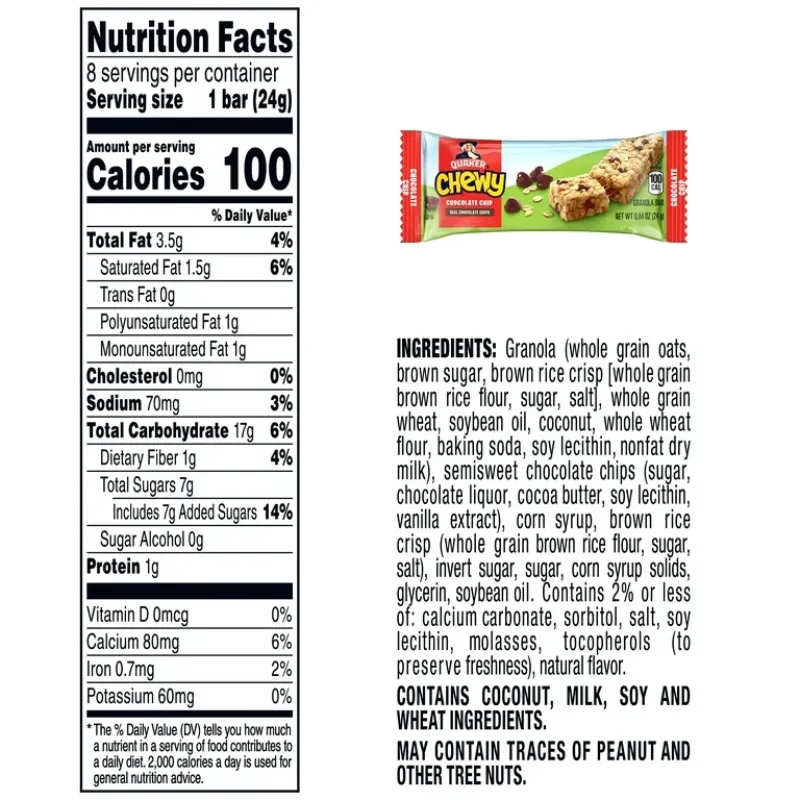 Barritas de granola Quaker