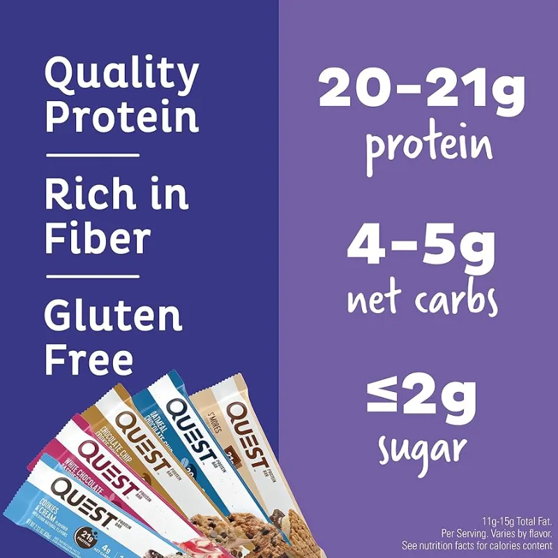 Barritas de proteína Quest