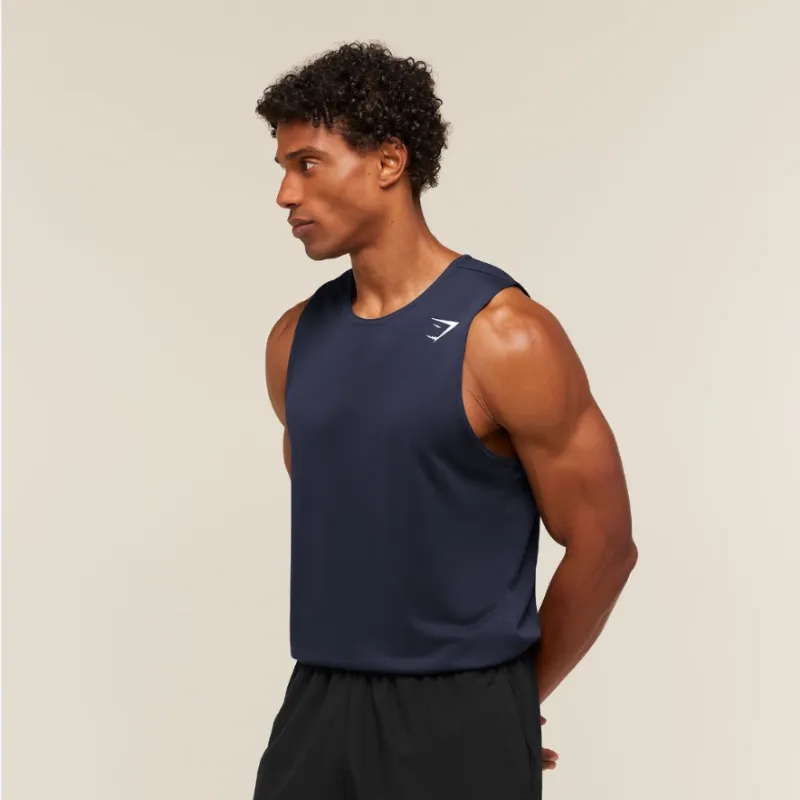 Basic Tank Azul Oscuro / M
